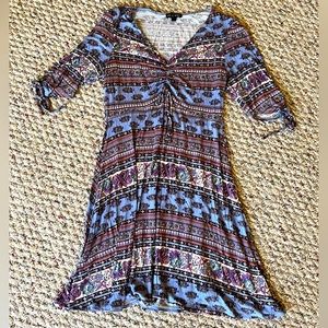 Women’s Purple Floral Mix Dress